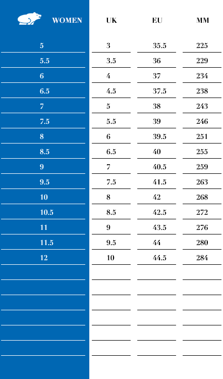 sizing-chart-karhu-womens-2016